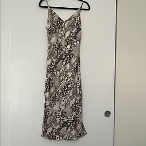 Elegant Leopard Print Slip Dress